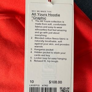 Lululemon All Yours Fleece Hoodie